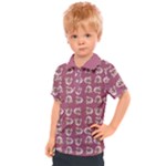 Whimsy Chickens Pattern Kids  Polo T-Shirt