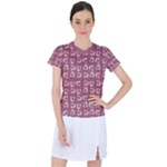 Whimsy Chickens Pattern Women s Sports Top