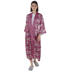 Maxi Satin Kimono 