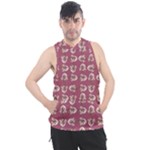 Whimsy Chickens Pattern Men s Sleeveless Hoodie