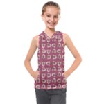 Whimsy Chickens Pattern Kids  Sleeveless Hoodie