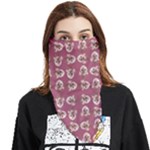 Whimsy Chickens Pattern Face Covering Bandana (Triangle)