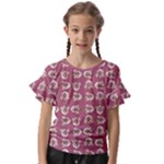 Whimsy Chickens Pattern Kids  Cut Out Flutter Sleeves