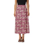 Whimsy Chickens Pattern Classic Midi Chiffon Skirt