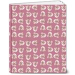 Whimsy Chickens Pattern 8  x 10  Softcover Notebook