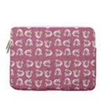 Whimsy Chickens Pattern 13  Vertical Laptop Sleeve Case With Pocket