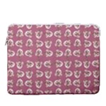 Whimsy Chickens Pattern 15  Vertical Laptop Sleeve Case With Pocket