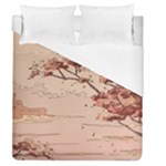 Pastel Nature , Art, Blue, Cute, Duvet Cover (Queen Size)