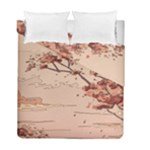 Pastel Nature , Art, Blue, Cute, Duvet Cover Double Side (Full/ Double Size)