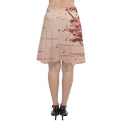 Chiffon Wrap Front Skirt 