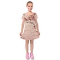 Kids  Short Sleeve Velvet Dress 