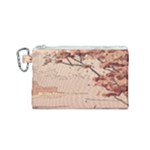 Pastel Nature , Art, Blue, Cute, Canvas Cosmetic Bag (Small)