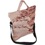 Pastel Nature , Art, Blue, Cute, Fold Over Handle Tote Bag