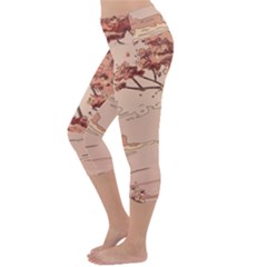 Lightweight Velour Capri Yoga Leggings 