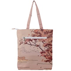 Double Zip Up Tote Bag 