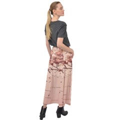 Velour Split Maxi Skirt 