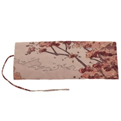 Pastel Nature , Art, Blue, Cute, Roll Up Canvas Pencil Holder (S) from ArtsNow.com