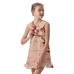 Kids  Pilgrim Collar Ruffle Hem Dress 