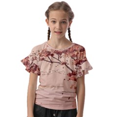 Kids  Cut Out Flutter Sleeves 