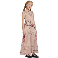 Kids  Satin Sleeveless Maxi Dress 