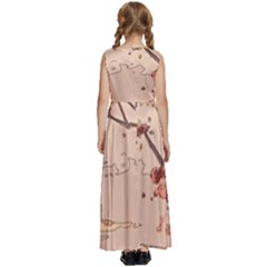 Kids  Satin Sleeveless Maxi Dress 