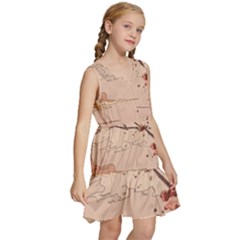 Kids  Sleeveless Tiered Mini Dress 