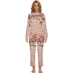 Womens  Long Sleeve Lightweight Pajamas Set 