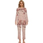 Pastel Nature , Art, Blue, Cute, Womens  Long Sleeve Lightweight Pajamas Set