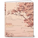 Pastel Nature , Art, Blue, Cute, 8  x 10  Softcover Notebook