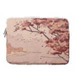 Pastel Nature , Art, Blue, Cute, 14  Vertical Laptop Sleeve Case With Pocket