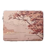 Pastel Nature , Art, Blue, Cute, 15  Vertical Laptop Sleeve Case With Pocket