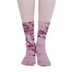 Pastel Nature , Art, Blue, Cute, Smooth Crew Length Tube Socks