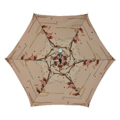 Pastel Nature , Art, Blue, Cute, Automatic Folding Umbrella with Case (Small) from ArtsNow.com