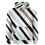 Pattern, Black, Blue, Gold, Lines, Stripes Men s Core Hoodie