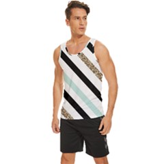 Men s Wide Collar Tank Top 