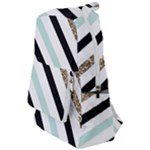 Pattern, Black, Blue, Gold, Lines, Stripes Travelers  Backpack