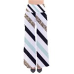 Pattern, Black, Blue, Gold, Lines, Stripes So Vintage Palazzo Pants