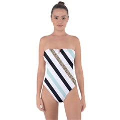 Tie Back One Piece Swimsuit 