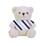 Pattern, Black, Blue, Gold, Lines, Stripes Full Print Tee for Cuddly Teddy Bear