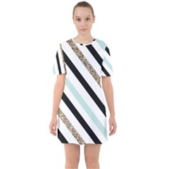 Sixties Short Sleeve Mini Dress 