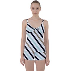 Tie Front Two Piece Tankini 