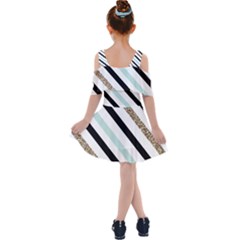 Kids  Shoulder Cutout Chiffon Dress 