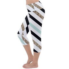 Lightweight Velour Capri Yoga Leggings 