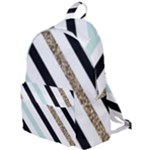 Pattern, Black, Blue, Gold, Lines, Stripes The Plain Backpack