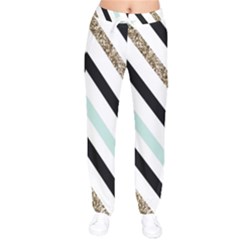 Women Velvet Drawstring Pants 