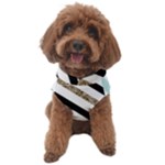 Pattern, Black, Blue, Gold, Lines, Stripes Dog Sweater