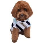 Pattern, Black, Blue, Gold, Lines, Stripes Dog T-Shirt