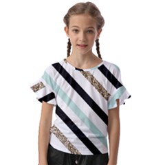 Kids  Cut Out Flutter Sleeves 