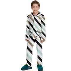 Kids  Long Sleeve Velvet Pajamas Set 