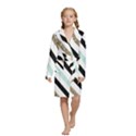 Kids  Long Sleeve Velvet Lounge Robe 